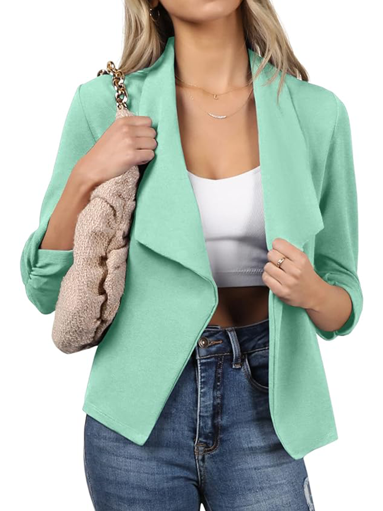 Alyssa | Manteau avec Manches Froncées Élégantes et Tissu Doux pour Femmes