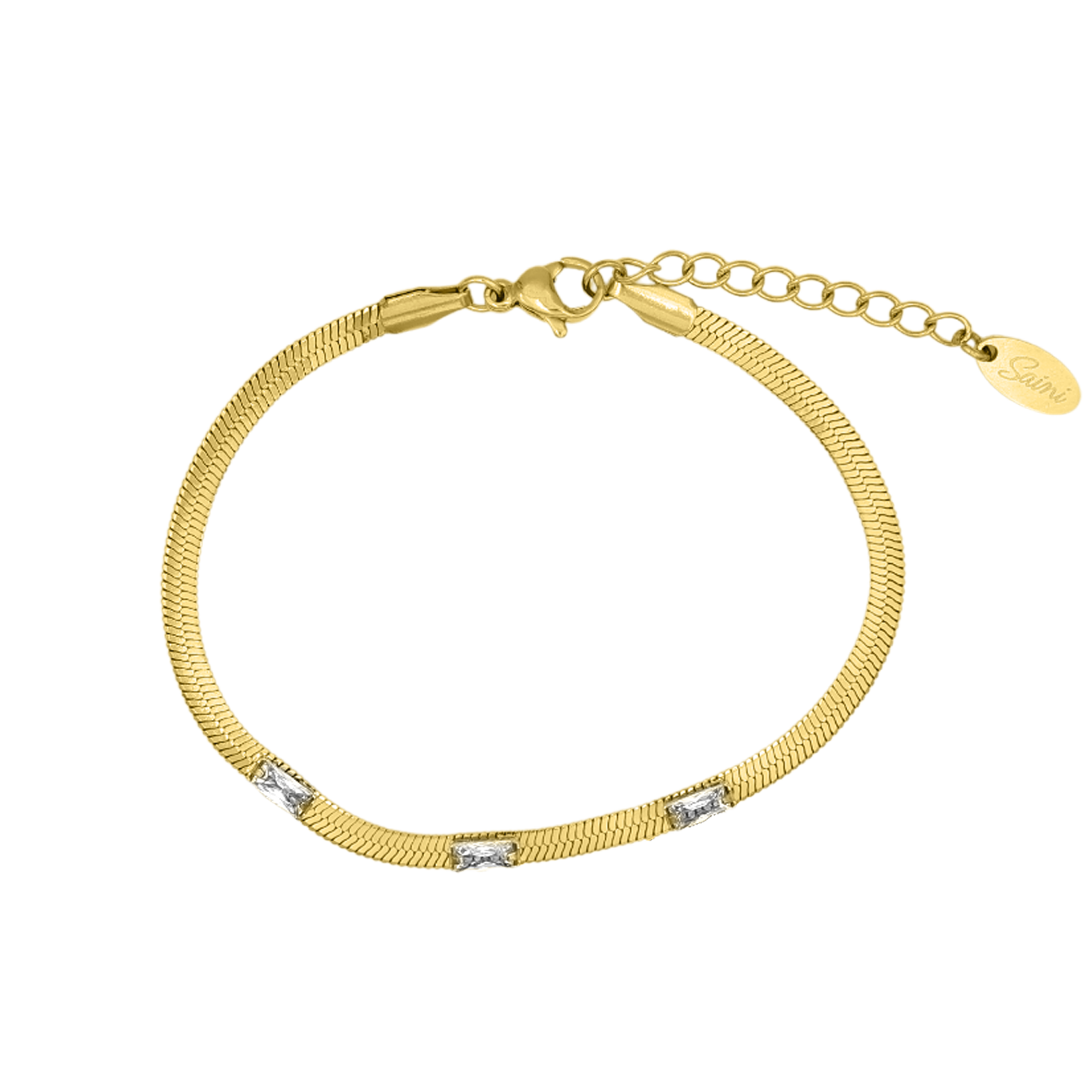 Alyssa | Bracelet plaqué or 14 carats avec Finition Élégante et Résistance à l'Eau pour Femme