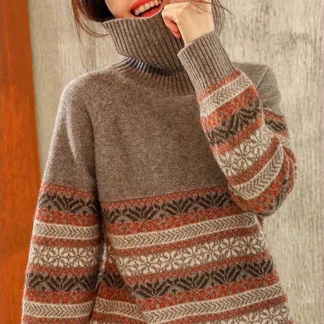 Adèle | Pull Élégant avec Motif Vintage et Confort Inégalé pour Femmes